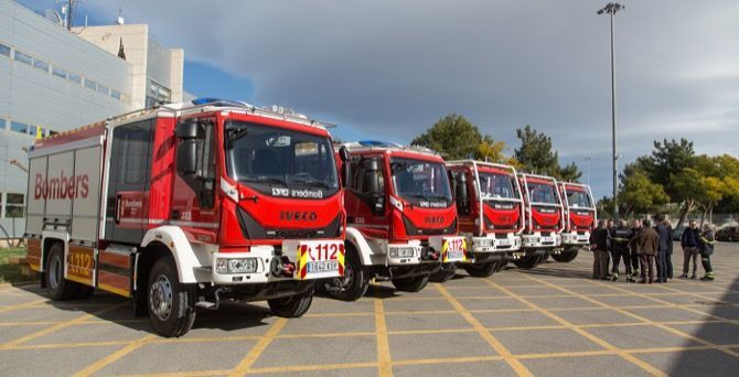 Los nuevos camiones del Consorcio Provincial de Bomberos