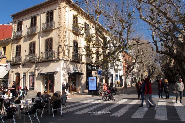 La calle Marqués de Campo, en una imagen captada este viernes.