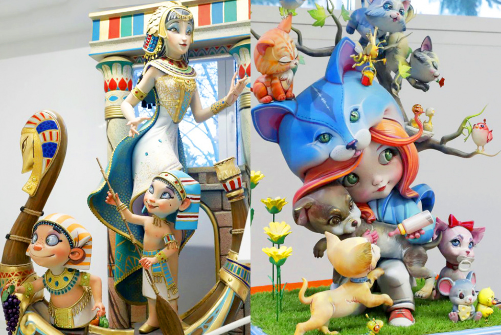 La Falla Centro hace doblete con los dos Ninots Indultats de 2026