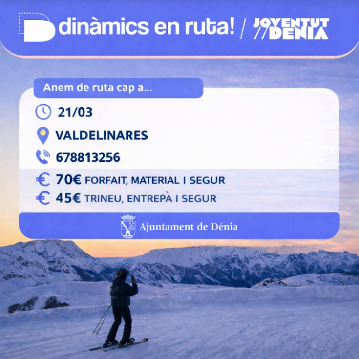 Juventud Dénia organiza una excursión a Valdelinares dentro del programa ‘Dinámics en ruta’