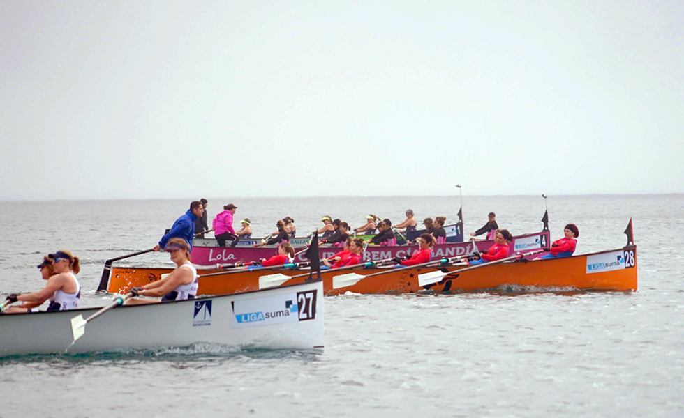 El Club Rem Marina Dénia y el Real Club Náutico Dénia remará en la V regata de la Liga SUMA de este domingo en Calp