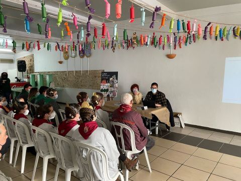 La presentación del Llibret de la falla Saladar para este 2022. Foto: Facebook Falla Saladar