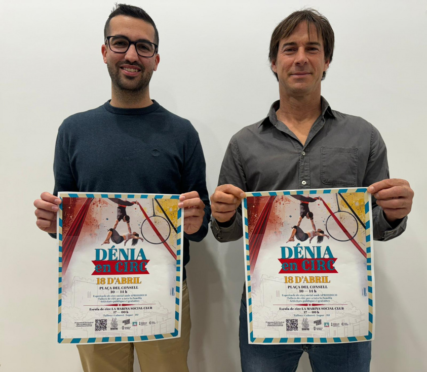 La plaza del Consell acogerá el festival ‘Dénia en Circ’, una jornada abierta para descubrir el mundo del circo