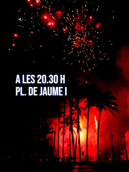 Dénia celebra esta noche la mascletà nocturna en la plaza de Jaume I