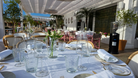 Una de las terrazas de Amore