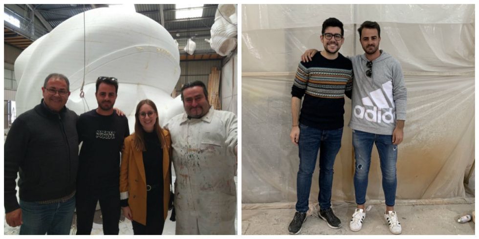 Els artistes Palacio I Serra, i Borja Lorente