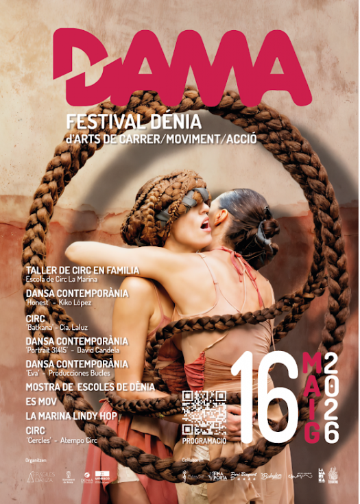 El Festival DAMA llenará las calles de Dénia de artes escénicas y movimiento este sábado 16 de mayo