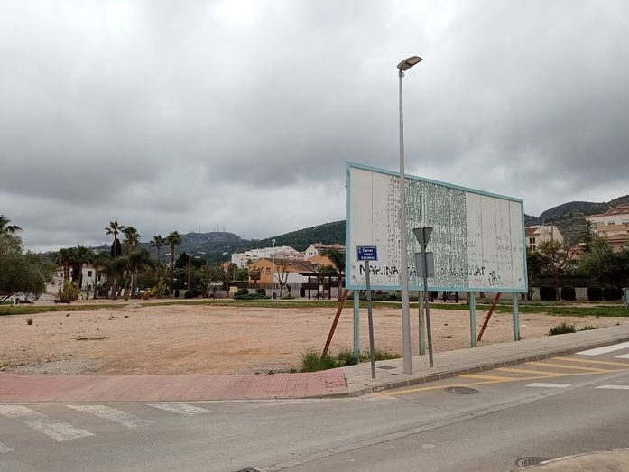 El terreno del nuevo centro de salud de Pedreguer