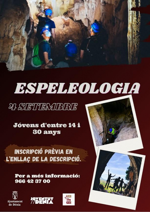 Juventud Dénia invita a descubrir la espeleología con una jornada gratuita en la Cova Fosca de Ondara