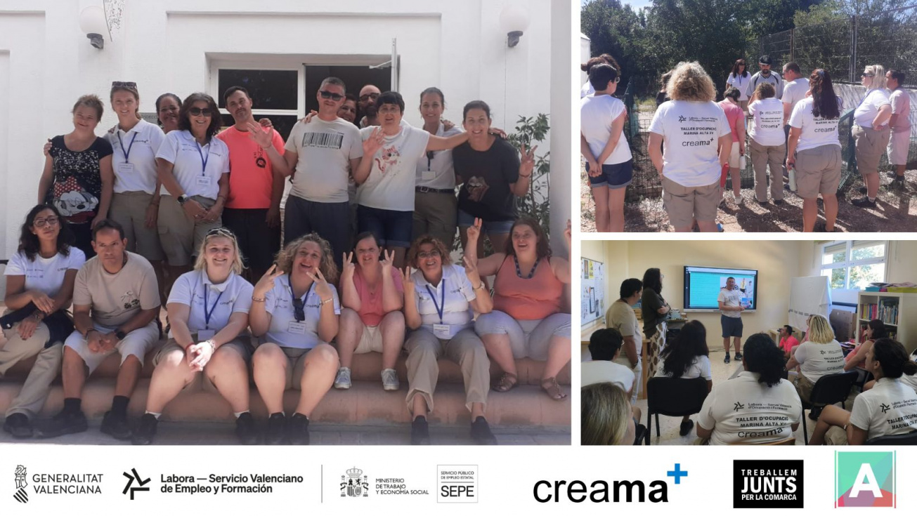 El Taller de Empleo Marina Alta de Creama conoce el valioso día a día de APROSDECO