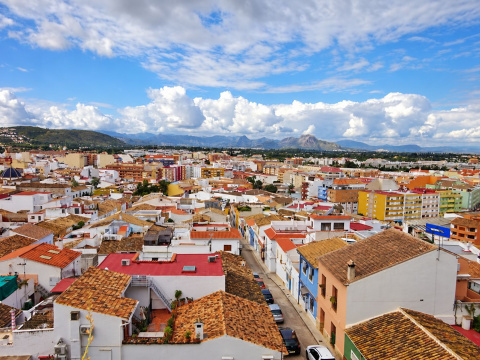 Vista panor&aacute;mica de la ciudad de D&eacute;nia