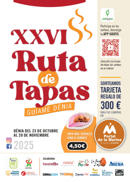La Ruta de Tapas Dénia amplía los premios para locales y público en su 26ª edición