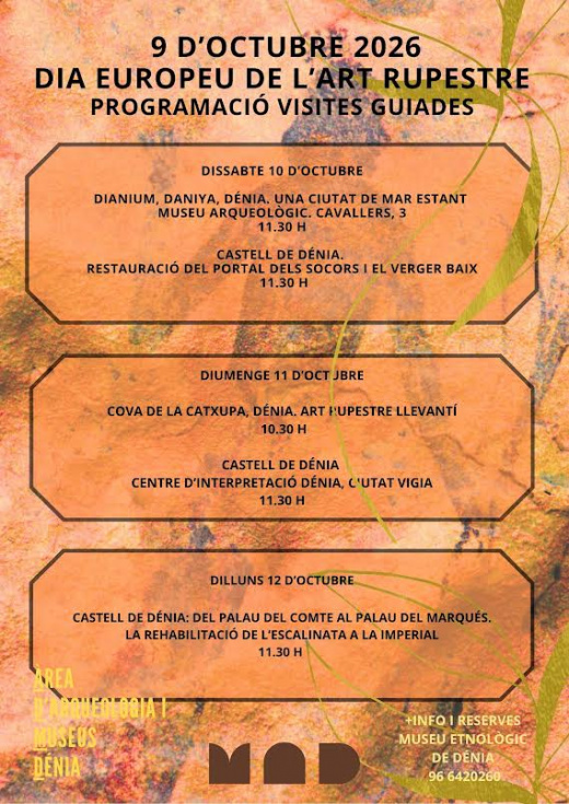 Dénia programa cinco visitas guiadas gratuitas para descubrir su patrimonio durante el puente de octubre