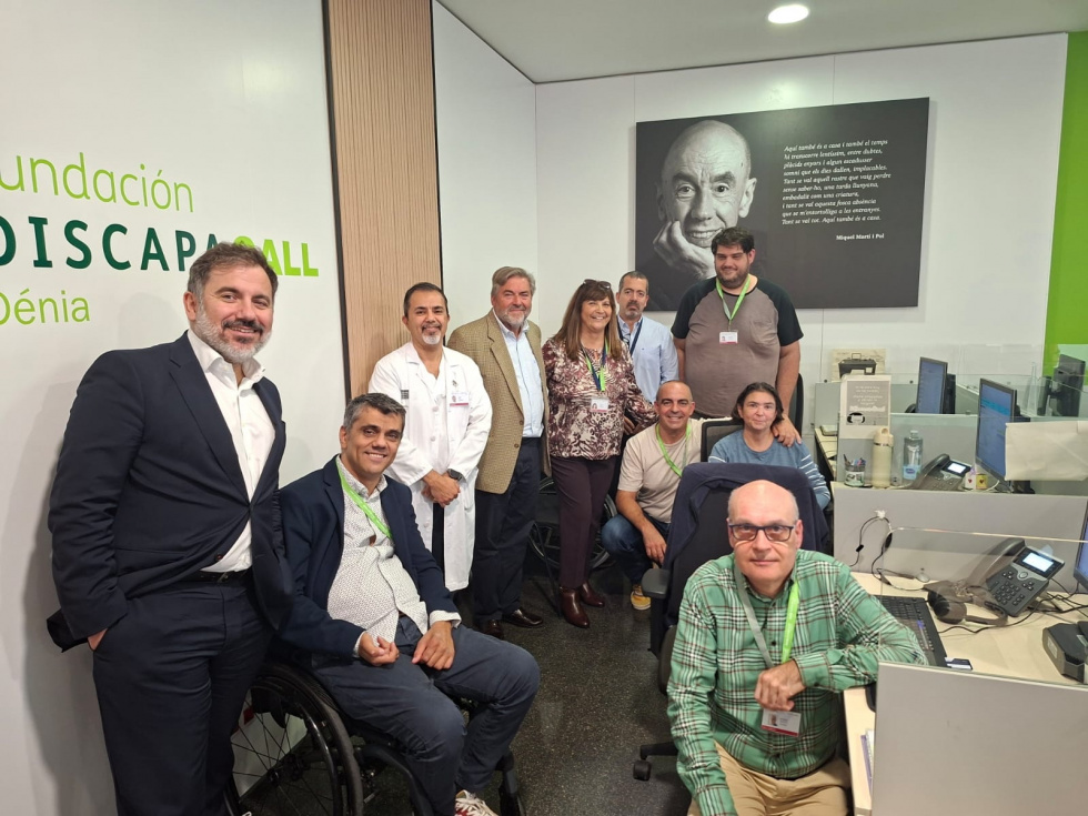 Visita al Centro Especial de Empleo de Fundaci&oacute;n Discapacall en el Hospital de D&eacute;nia.