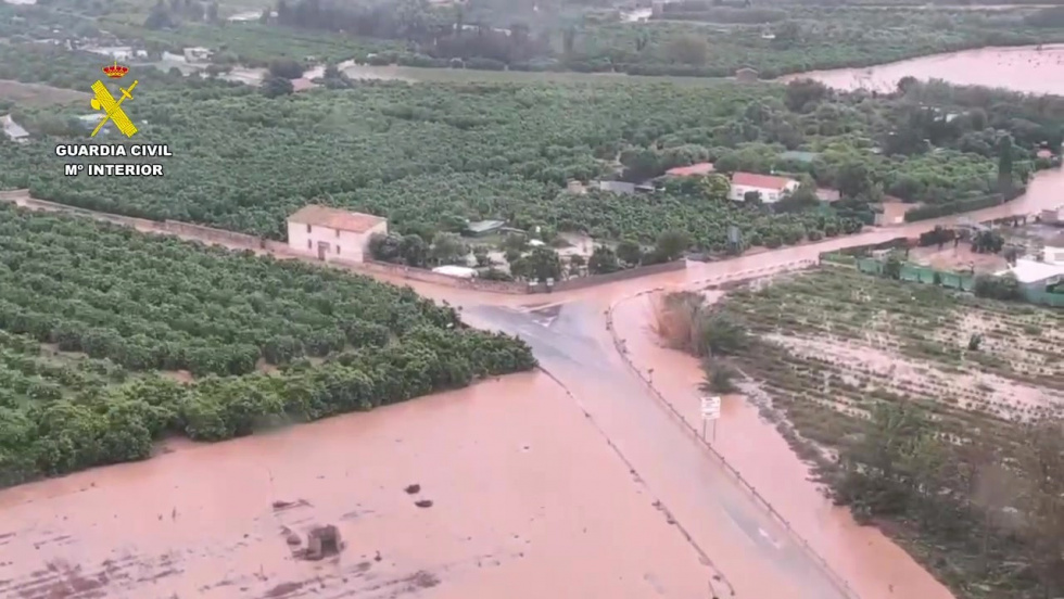 Estas son las carreteras de la Marina Alta que siguen cortadas o con incidencias este miércoles