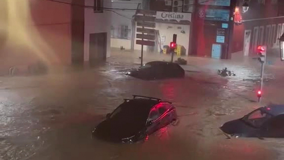 Veh&iacute;culos afectados por las inundaciones registradas durante el episodio de lluvias torrenciales en la Marina Alta