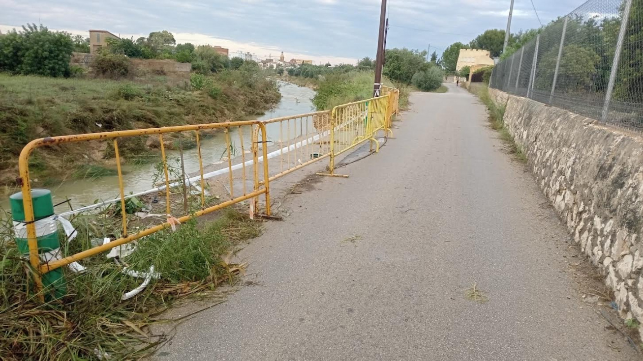 Ondara recupera la normalidad tras la DANA Adam: daños en Camí Mollons y cortes preventivos