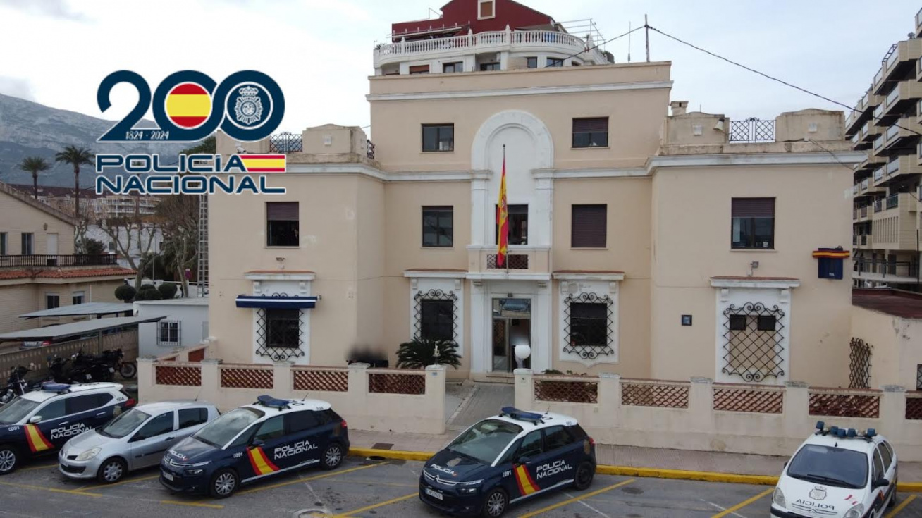 Comisar&iacute;a de la Polic&iacute;a Nacional en D&eacute;nia. Imagen de archivo.