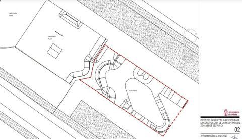 El circuito de pump track se situará junto al skate park, frente al IES Sorts de la Mar
