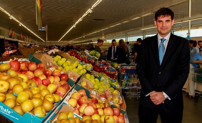 Sergi Navarro, responsable de Expansión de ALDI en el centro de Ondara